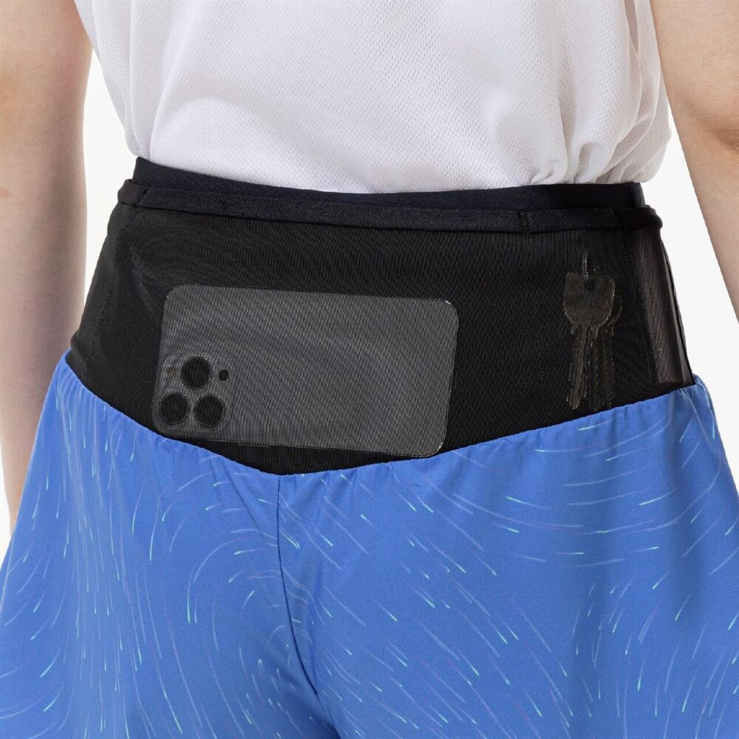 ランニング マルチポケットパンツ グラフィック4インチ ダズリングブルー XL