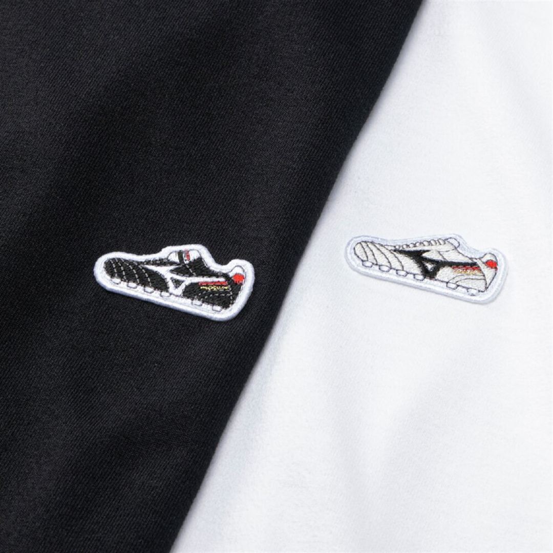 モレリア 2枚セットTシャツ MADE IN JAPAN ブラック×ホワイト S