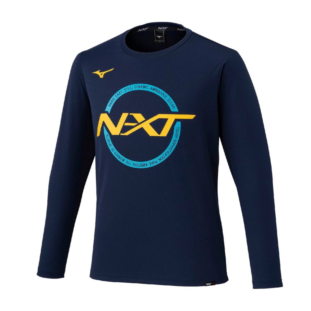 【抗菌防臭／防汚 】N-XT Tシャツ(長袖) ドレスネイビー 2XL