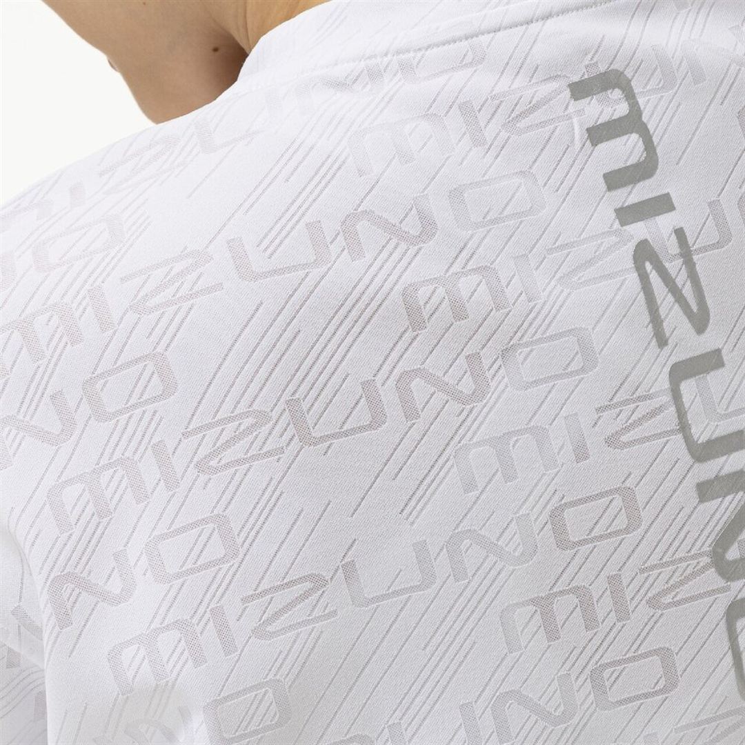 【ミズノ直営限定】シアージャカードTシャツ(ワイドシルエット) ホワイト S