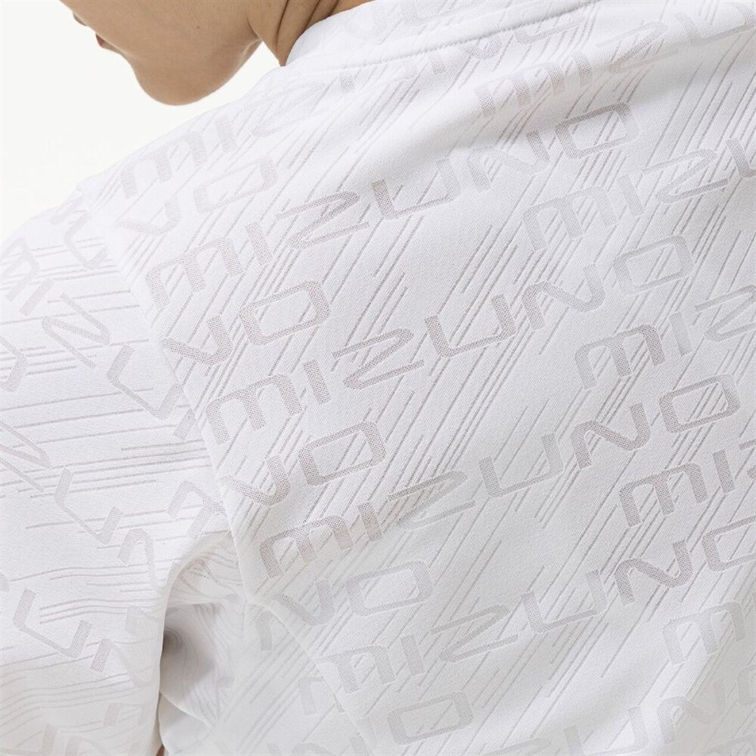 【ミズノ直営限定】シアージャカードクロップドTシャツ ホワイト M