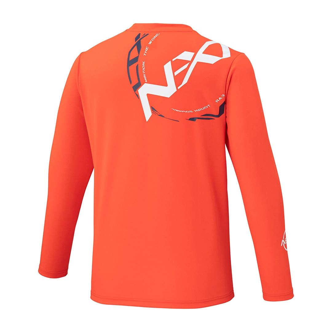 【抗菌防臭／防汚】N-XT Tシャツ(長袖) サンストーンオレンジ XL