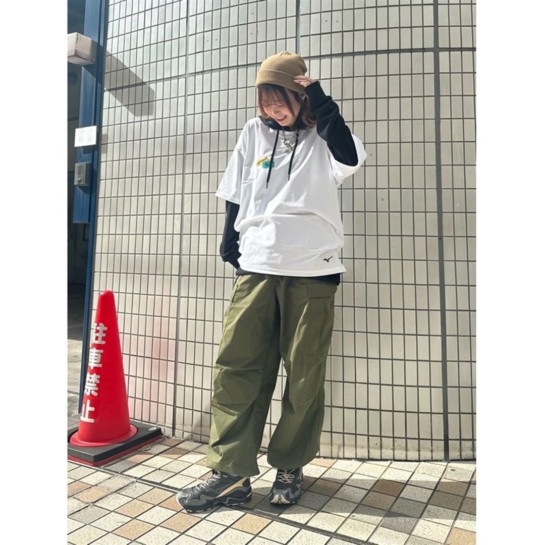 Dragon76ルーズフィットTシャツ ホワイト XS