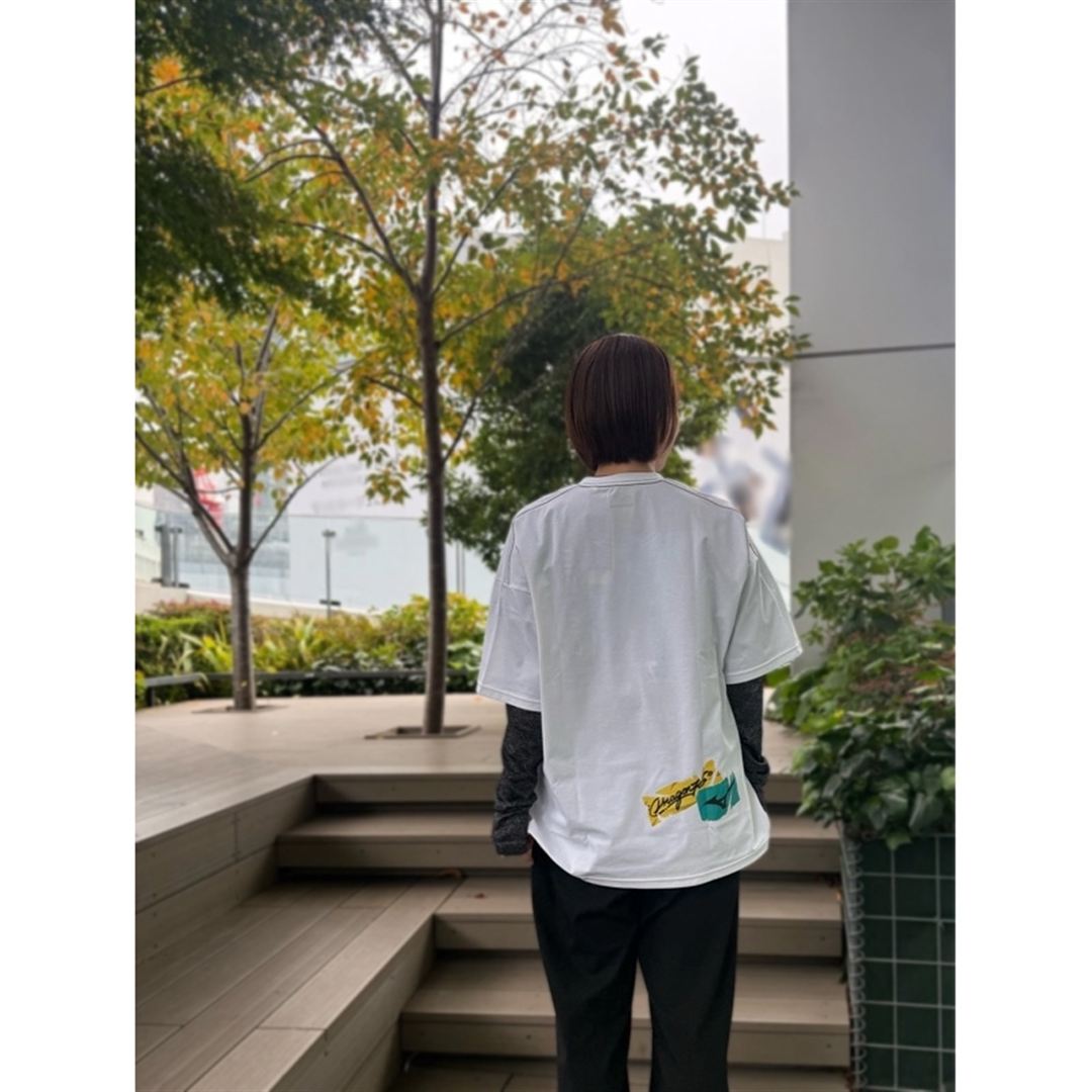 Dragon76ルーズフィットTシャツ ホワイト L