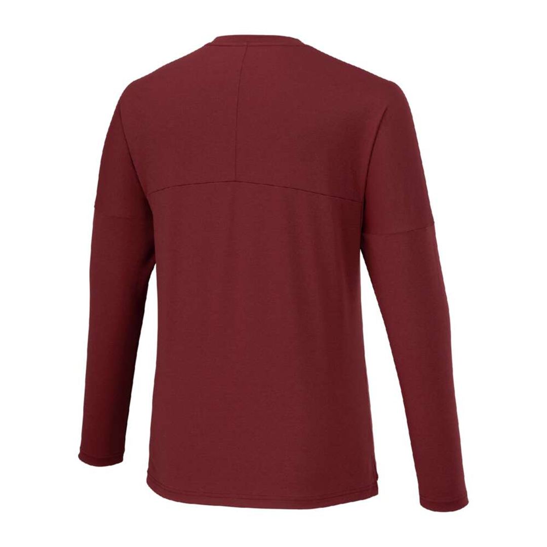ソフトドライTシャツ(長袖) ワインレッド XL