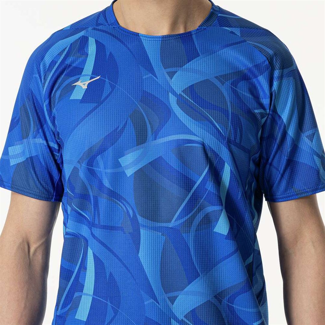 【汗処理／通気】ドライエアロフローTシャツ ディレクトワールブルー S