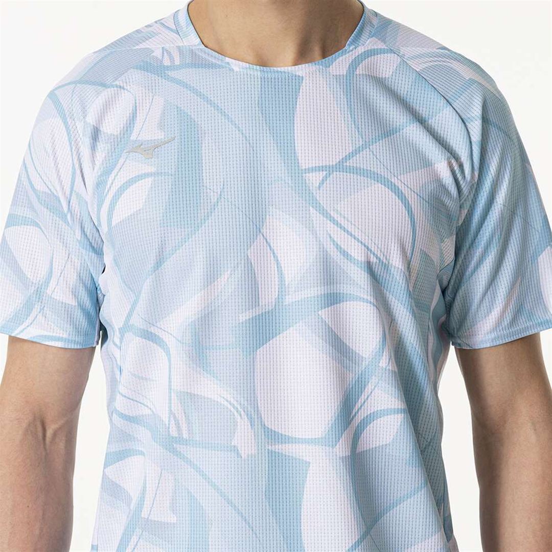 【汗処理／通気】ドライエアロフローTシャツ ライトブルー S
