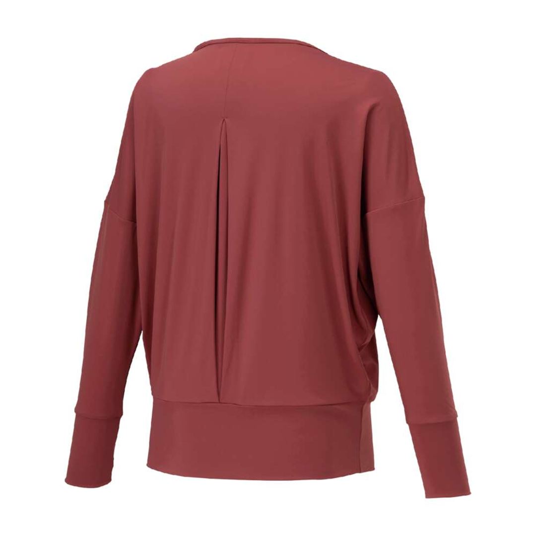 ストレッチスムースTシャツ(長袖) マルサラワイン S