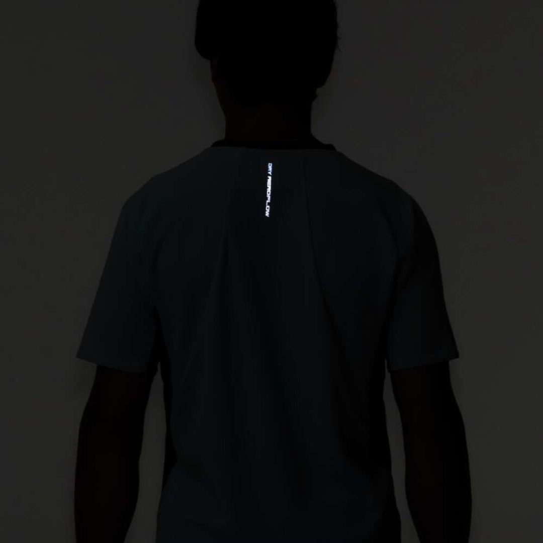 【汗処理／通気】ドライエアロフローTシャツ シトラスグリーン S