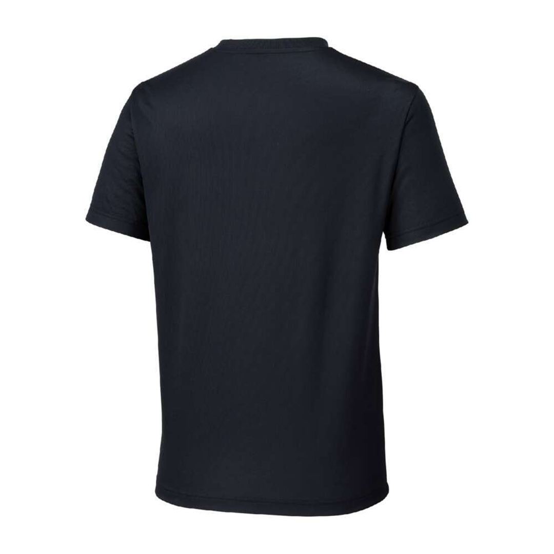 ナビドライTシャツ(半袖／丸首) ブラック×ホワイト XL