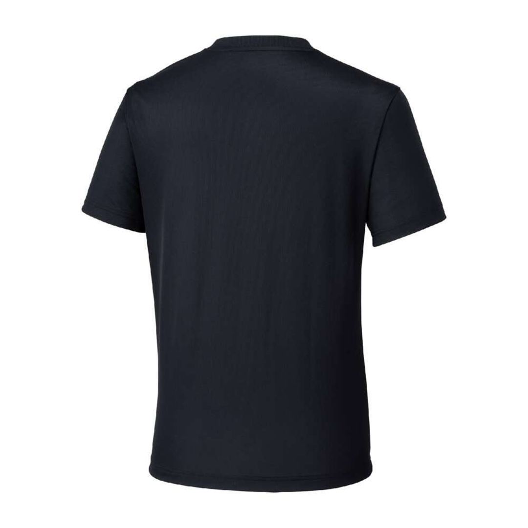 ナビドライTシャツ(半袖／Vネック) ブラック×ゴールド XL
