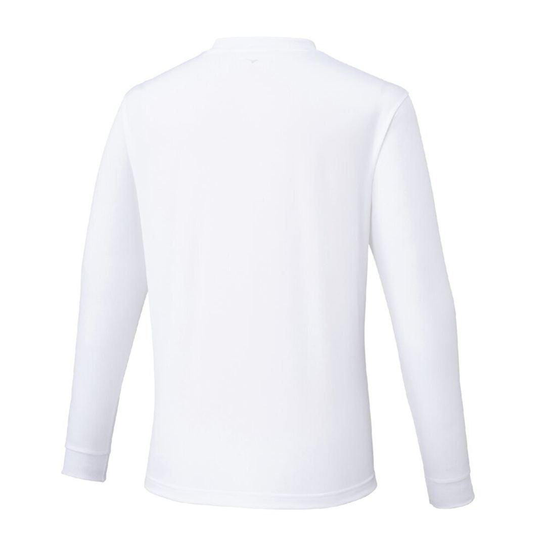 ナビドライTシャツ(長袖／丸首) ホワイト×ホワイト XL