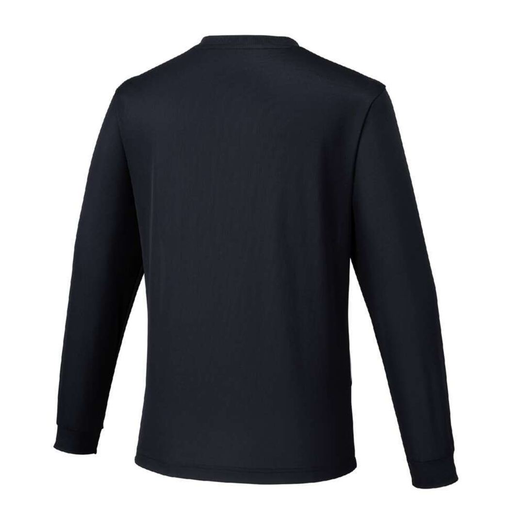 ナビドライTシャツ(長袖／切替) ブラック×ホワイト XL