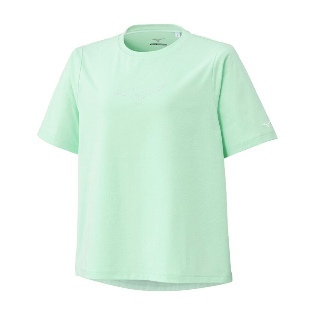 ソフトドライグラフィックTシャツ(ワイドシルエット) アクアグリーン S