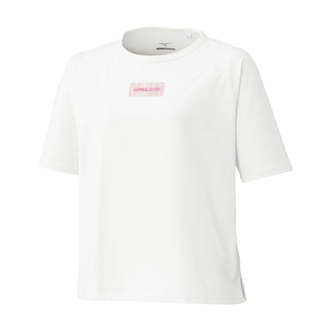 ソフトドライグラフィックTシャツ(ワイドシルエット) スノーホワイト S