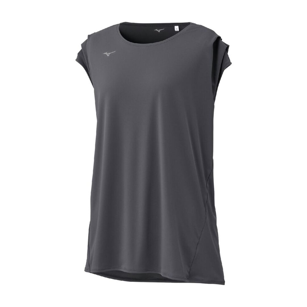 ストレッチスムースフレンチスリーブTシャツ ダークグレー S