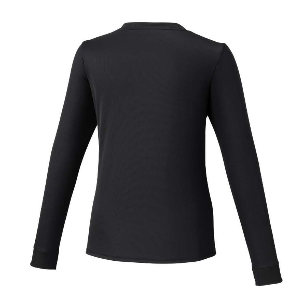 ナビドライTシャツ(長袖／丸首) ブラック×マゼンタ XL