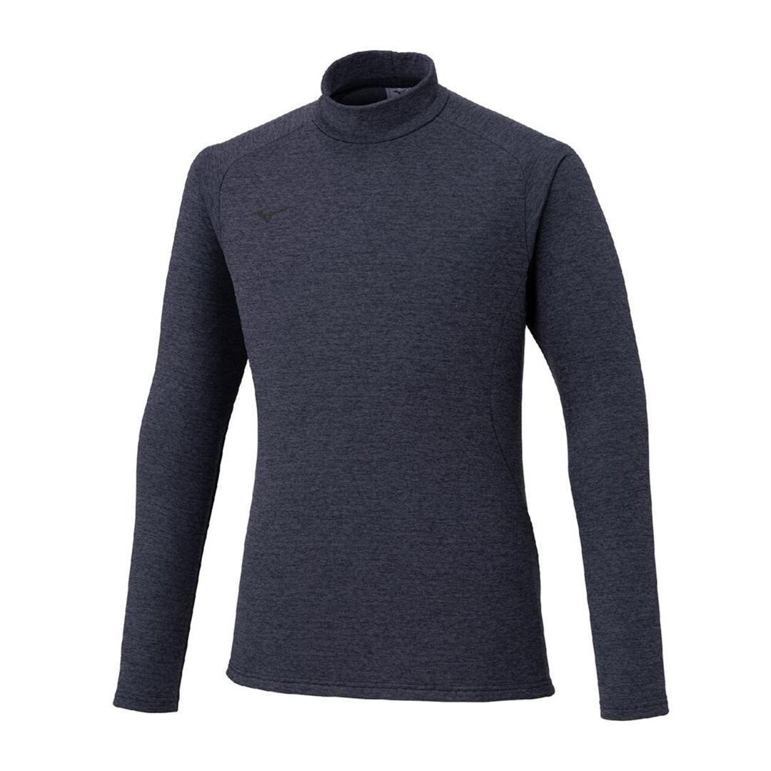 ストレッチフリースハイネックTシャツ(長袖) オデッセイグレー杢 XL