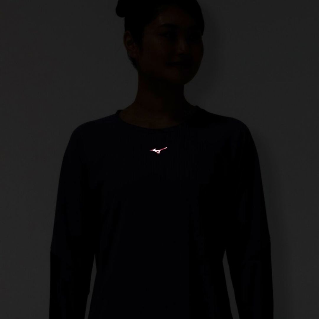 【汗処理／通気】ドライエアロフローTシャツ(長袖) グラナイトグレー L