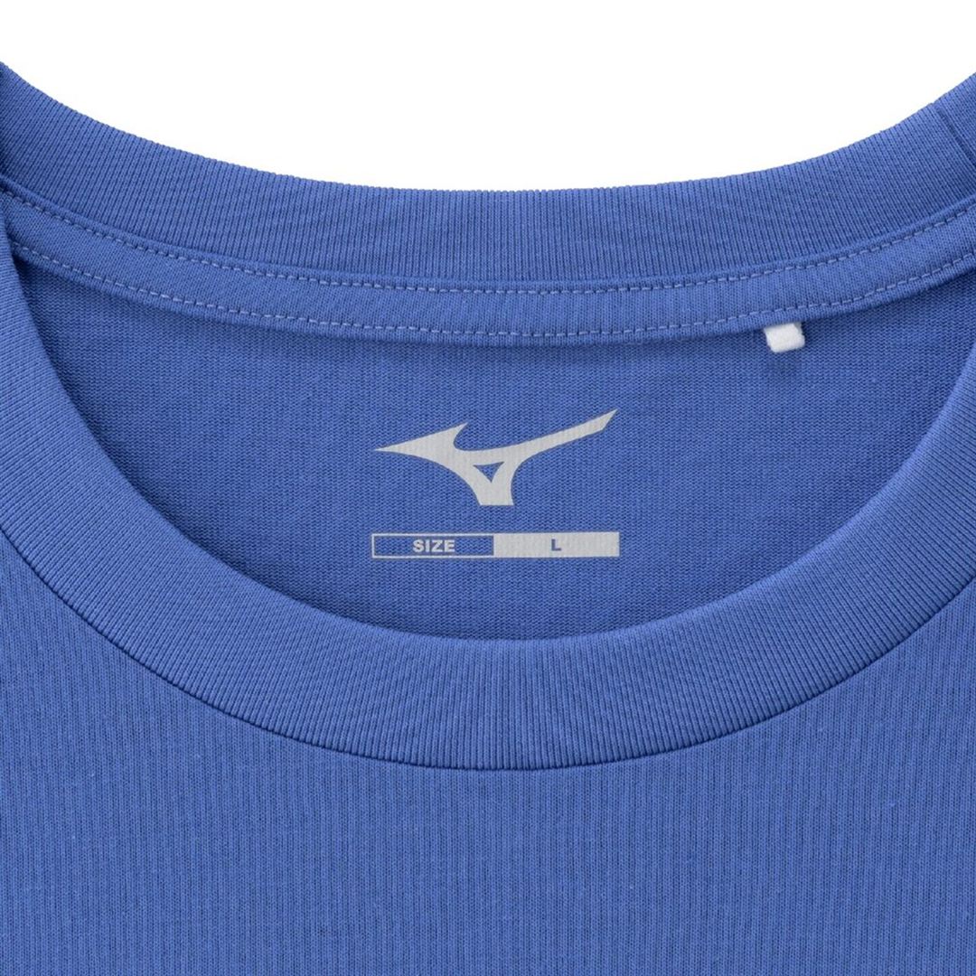 【ミズノ直営限定】THE MZ TEE ワンポイントロゴTシャツ マリンブルー XL
