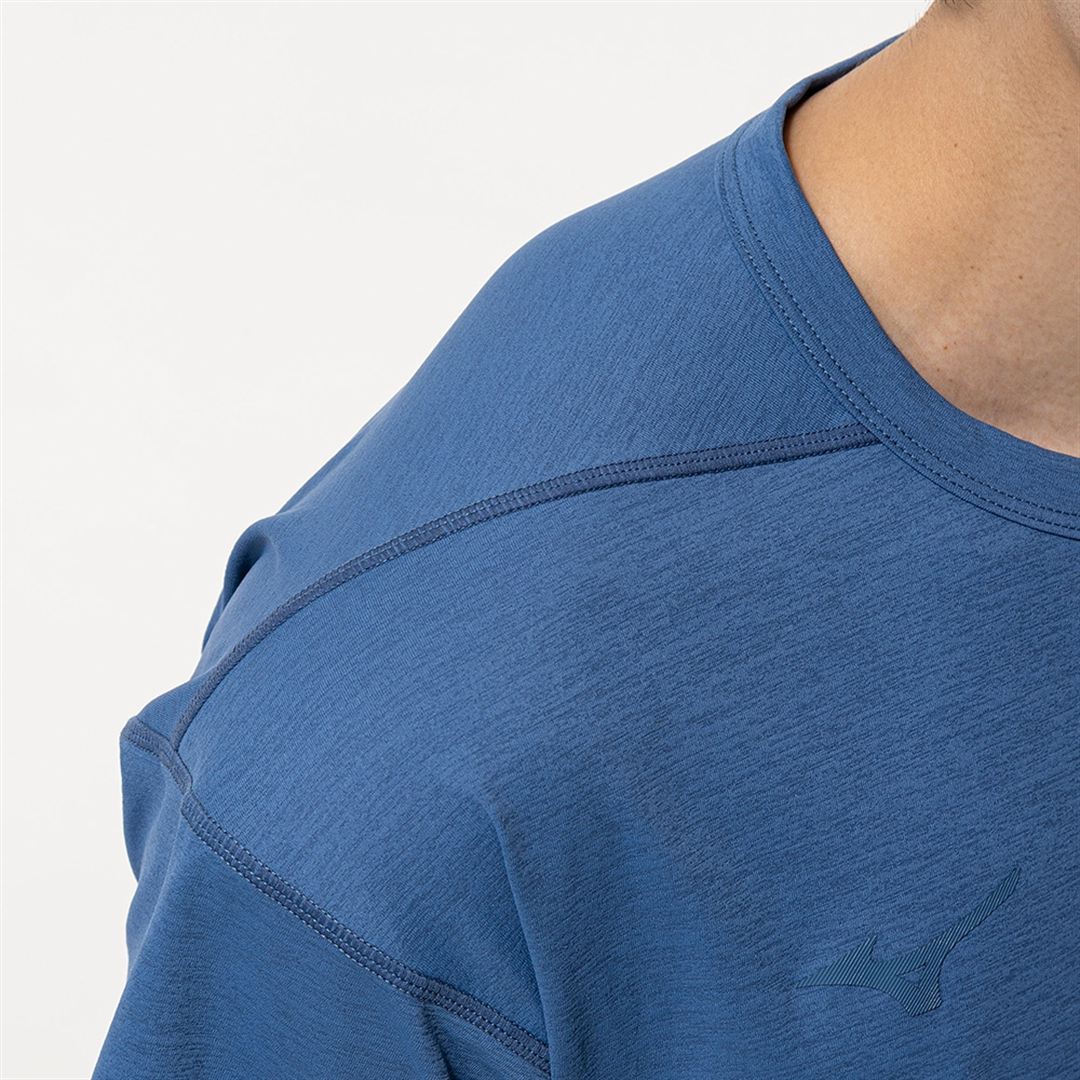 ストレッチソフトドライTシャツ ステラーブルー XL