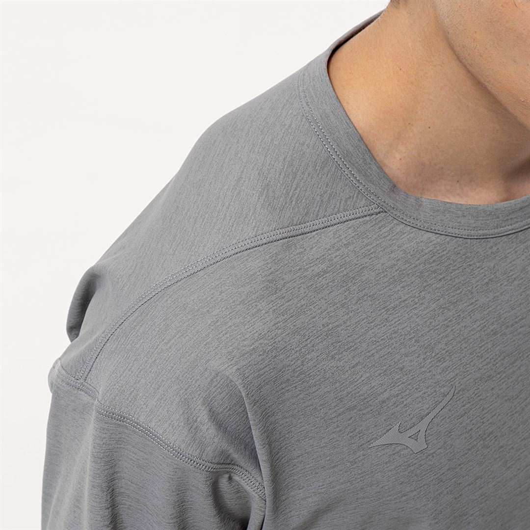ストレッチソフトドライTシャツ(長袖) フロストグレー XL