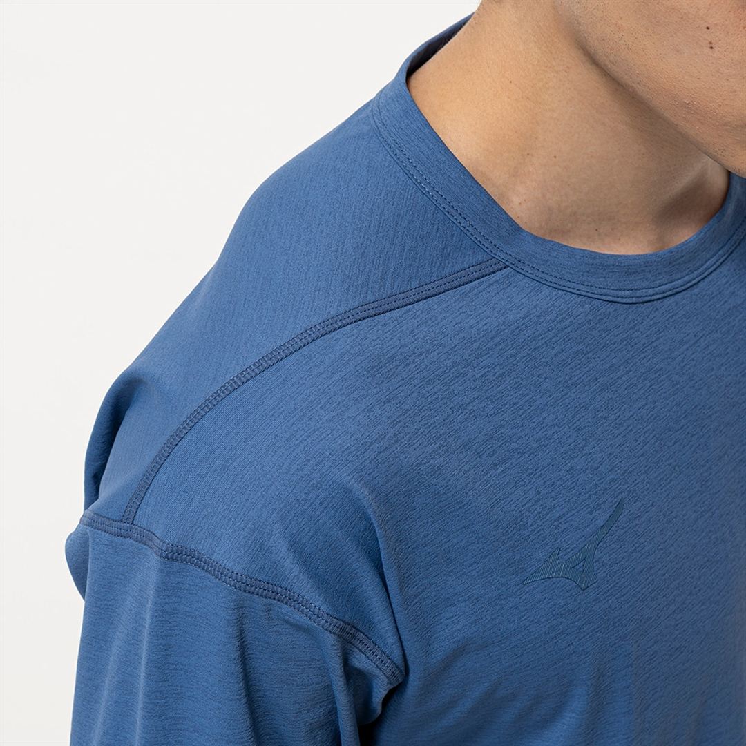 ストレッチソフトドライTシャツ(長袖) ステラーブルー S