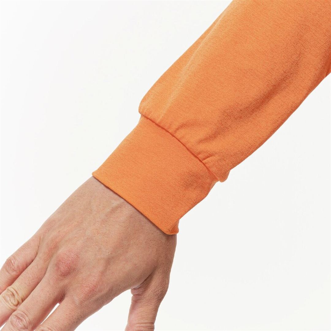 ストレッチソフトドライTシャツ(長袖) サンセットオレンジ XL