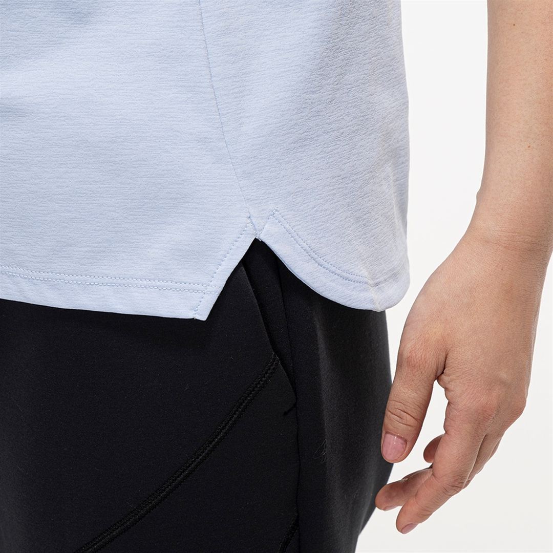 ストレッチソフトドライTシャツ ペールブルー XL