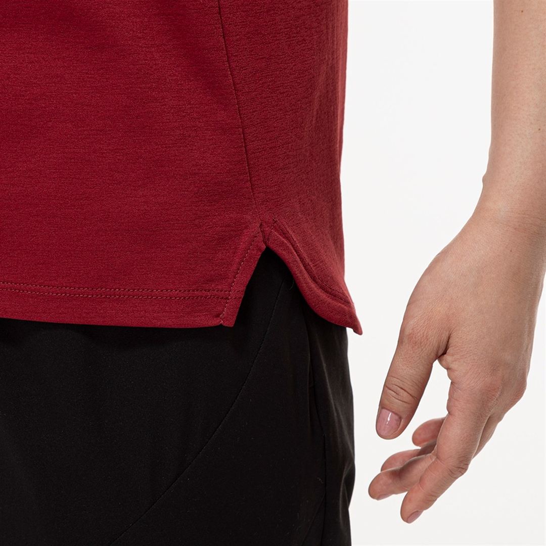 ストレッチソフトドライTシャツ ルバーブレッド XL