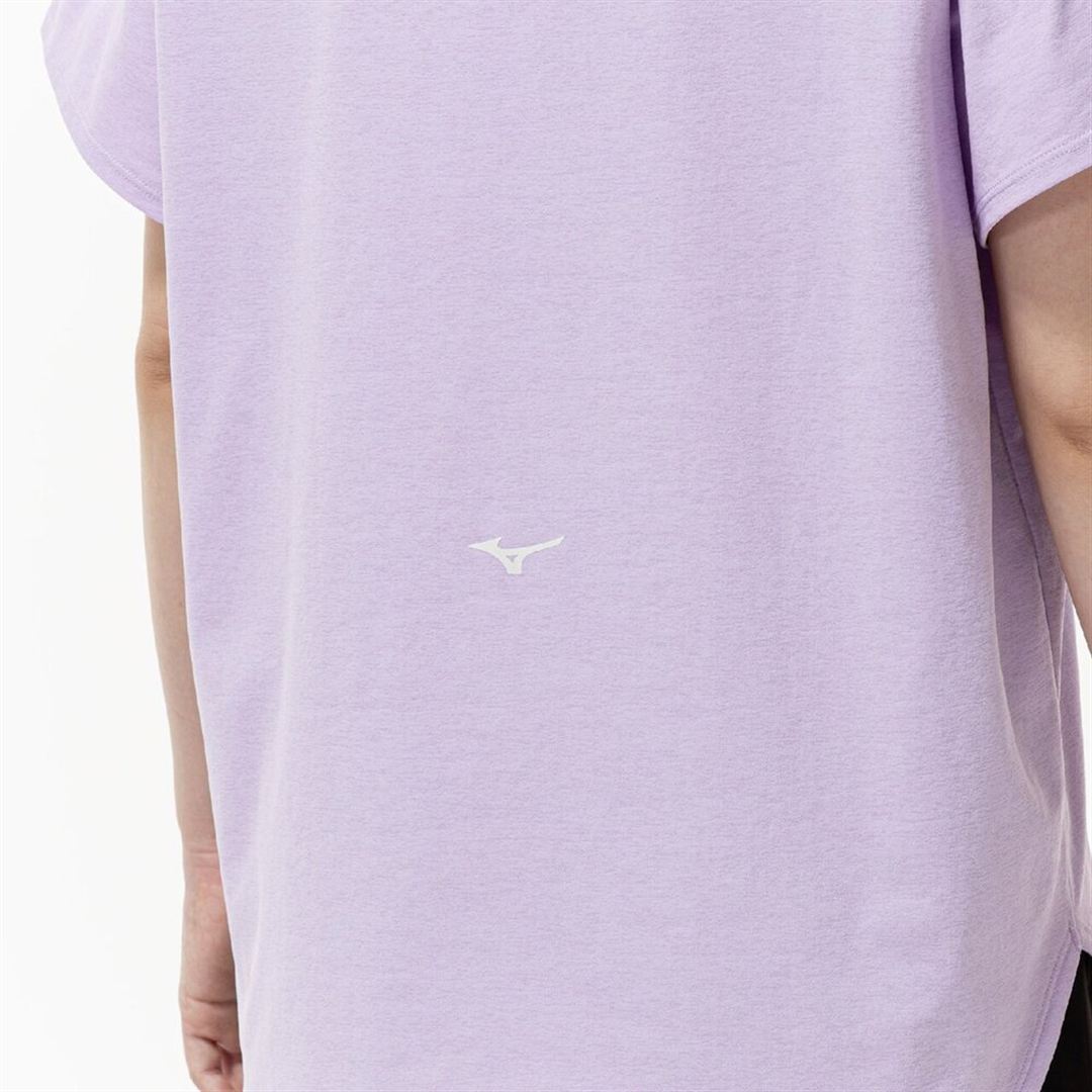 ストレッチソフトドライTシャツ(ワイドシルエット) ペールパープル M