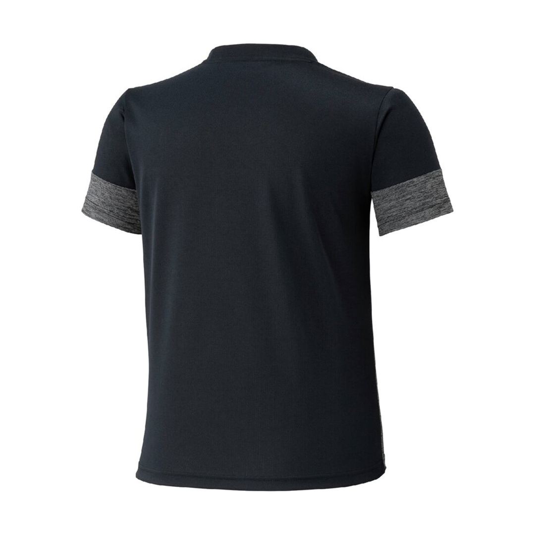 【抗菌防臭／防汚】GACHI Tシャツ ブラック杢×ブラック 160