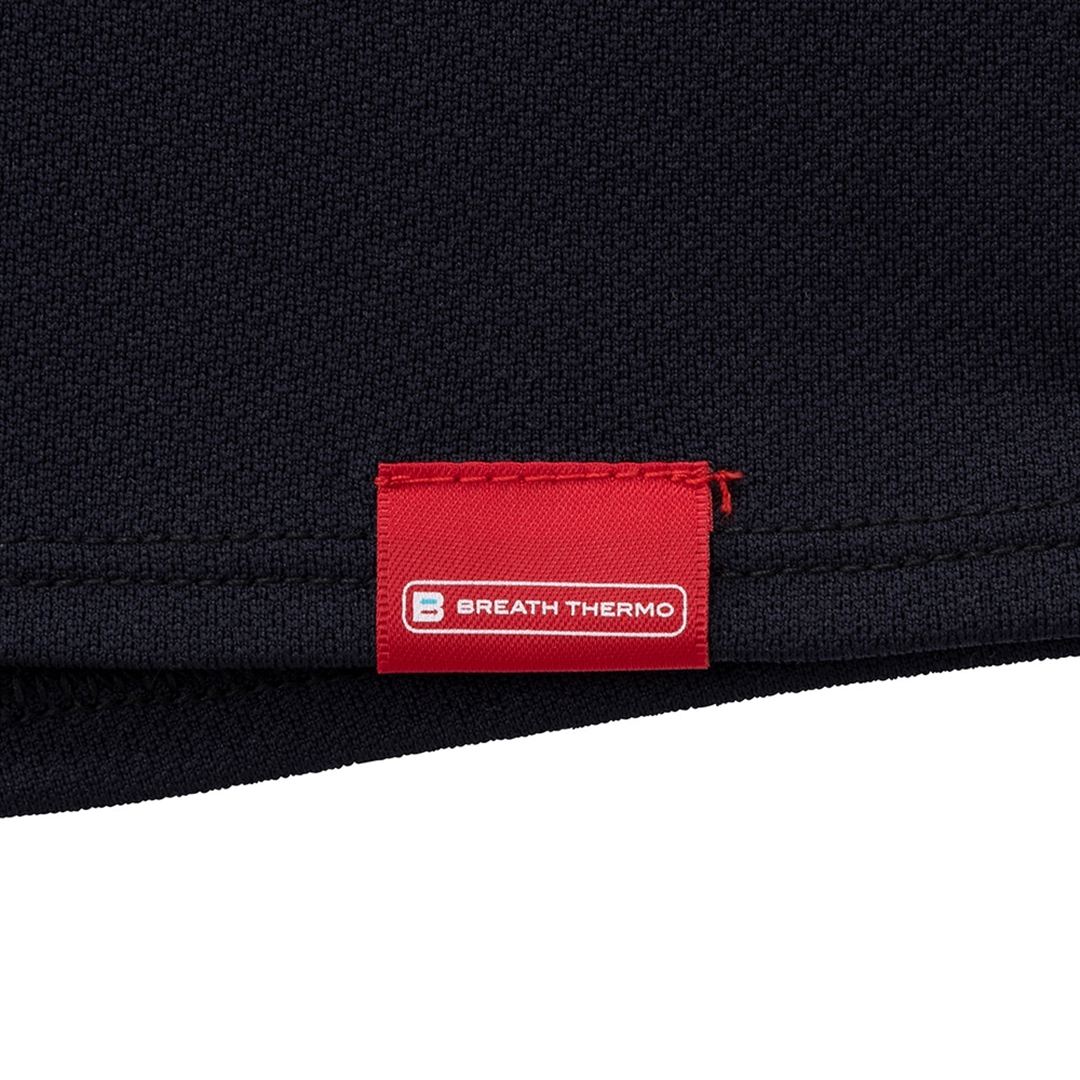 【吸湿発熱】ブレスサーモハイネックTシャツ(長袖) ブラック M