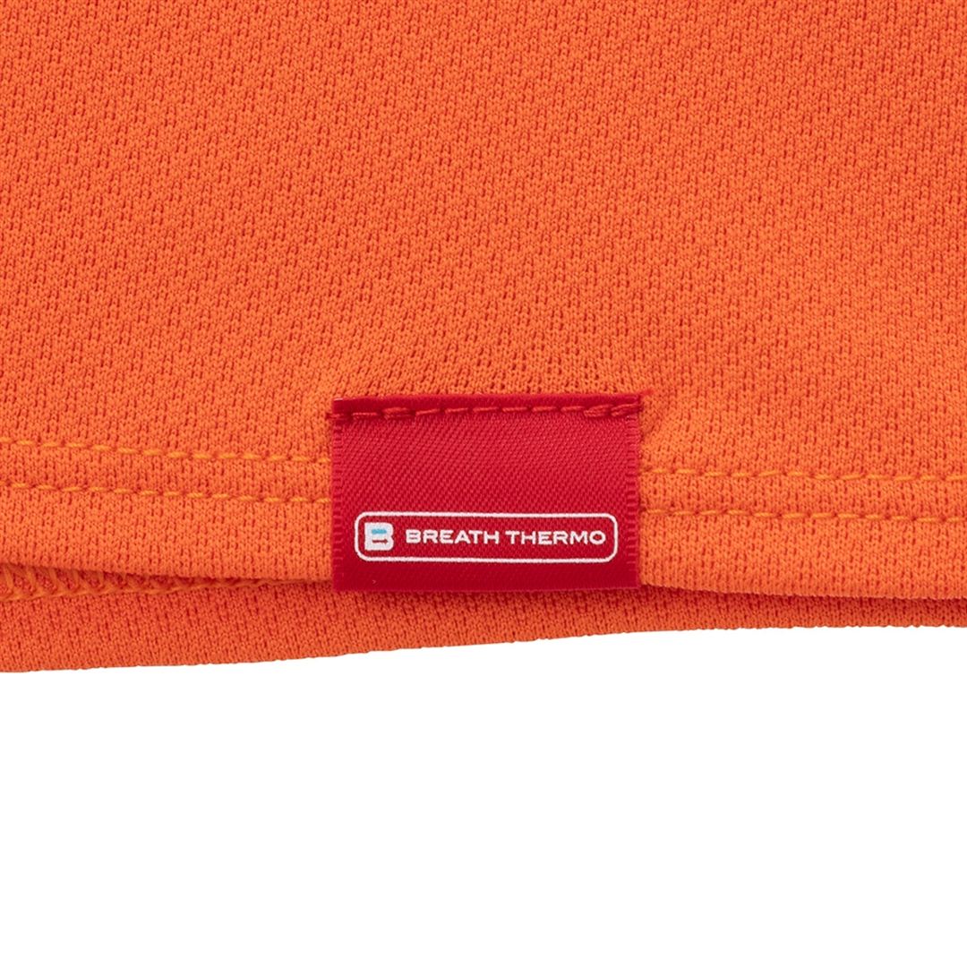 【吸湿発熱】ブレスサーモハイネックTシャツ(長袖) サンストーンオレンジ M