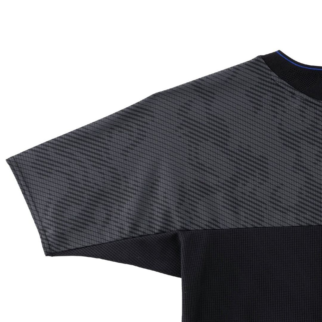 【汗処理／通気】オーセンティック ドライエアロフローTシャツ ブラック S