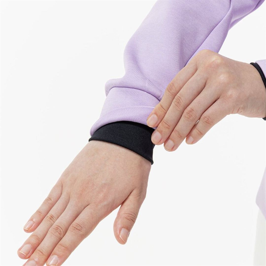 ストレッチスウェットフーディ ペールパープル XL