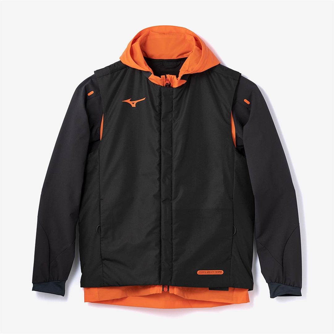 ハイブリッド3WAYジャケット サンストーンオレンジ×ブラック XL