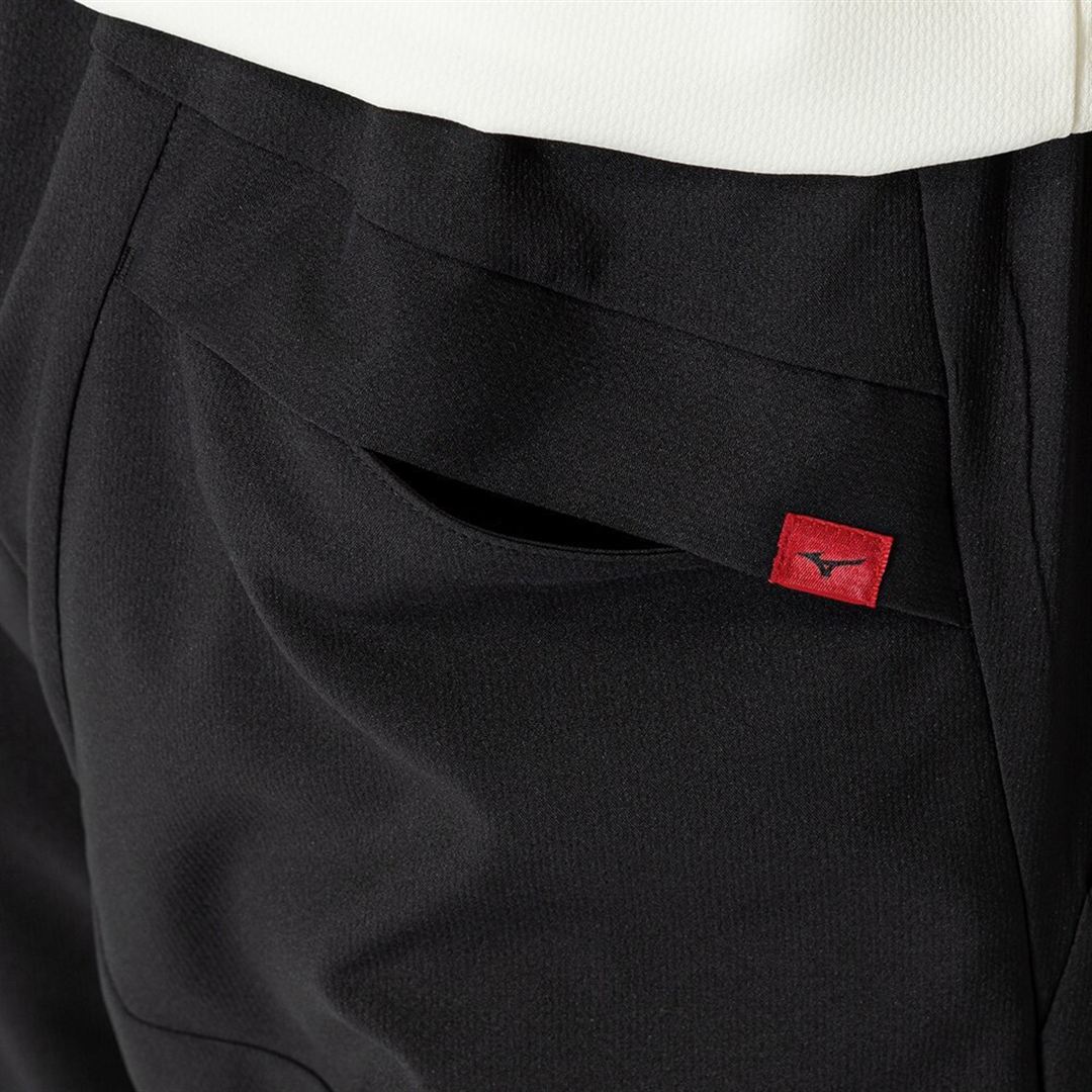 ストレッチクロス7分丈パンツ ブラック S