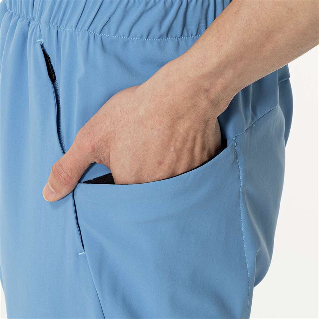 ストレッチクロスパンツ パリジャンブルー 2XL