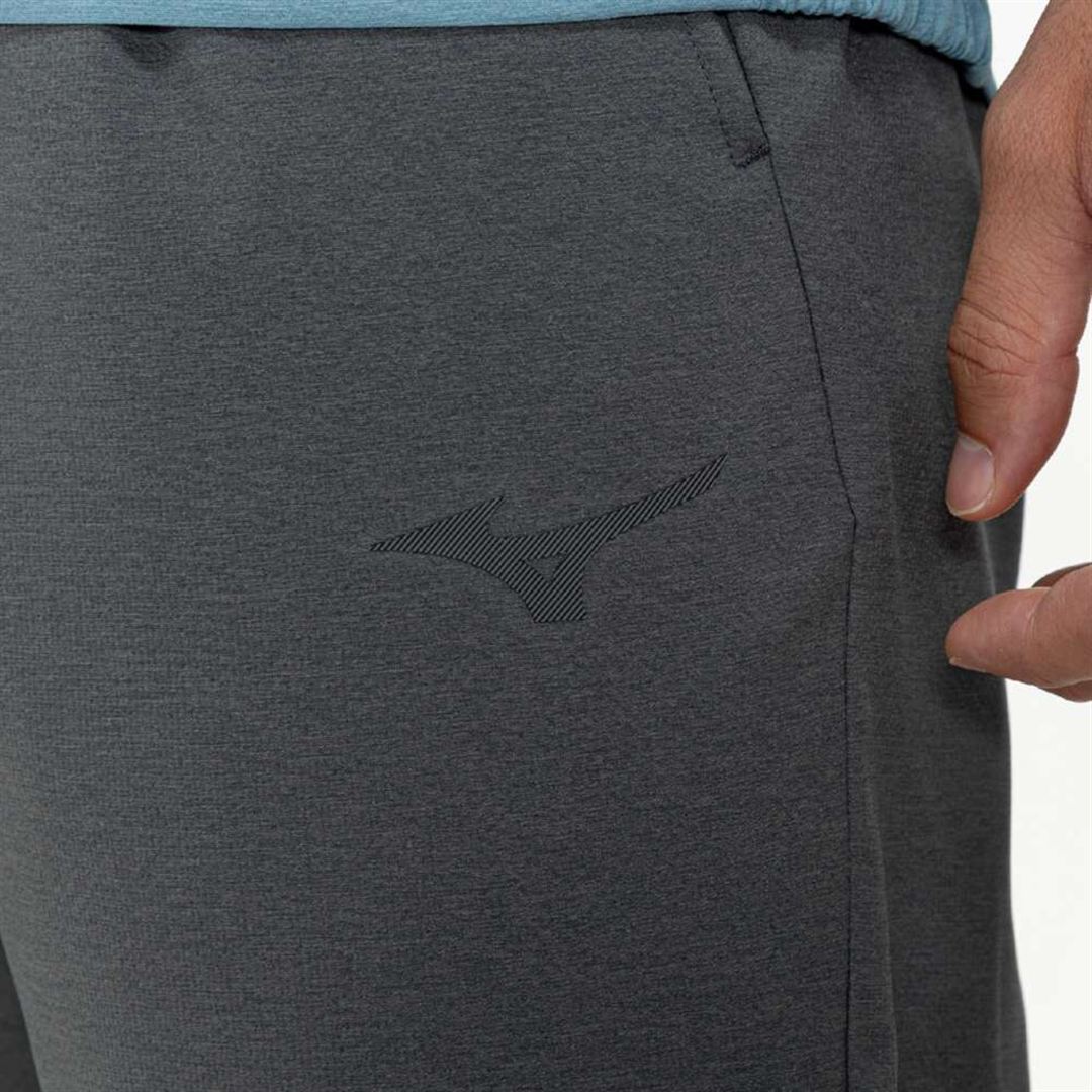 ストレッチクロス7分丈パンツ ダークグレー杢 S