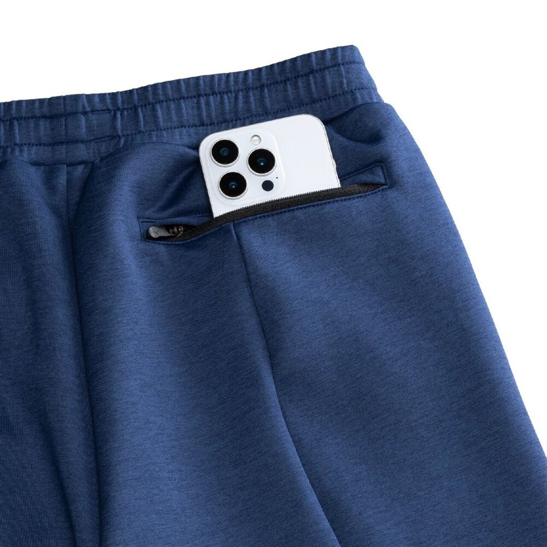 ストレッチスウェットスリムパンツ エステートブルー杢 XS