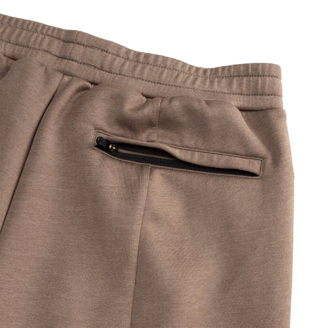 ストレッチスウェットスリムパンツ キャメル杢 XS
