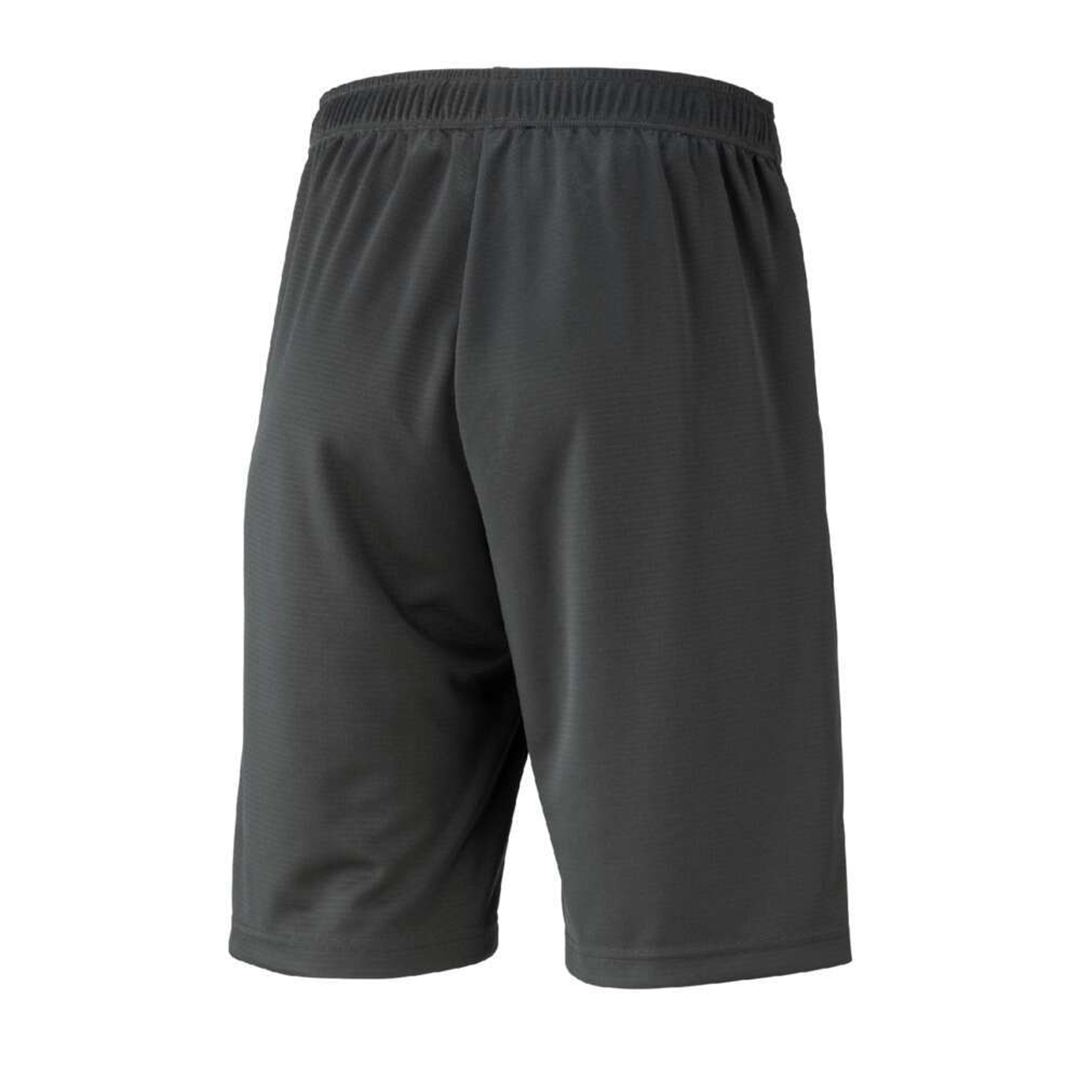 ナビドライニットハーフパンツ チャコールグレー×シルバー XL