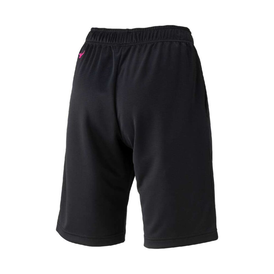 ナビドライニットハーフパンツ ブラック×マゼンダ XL
