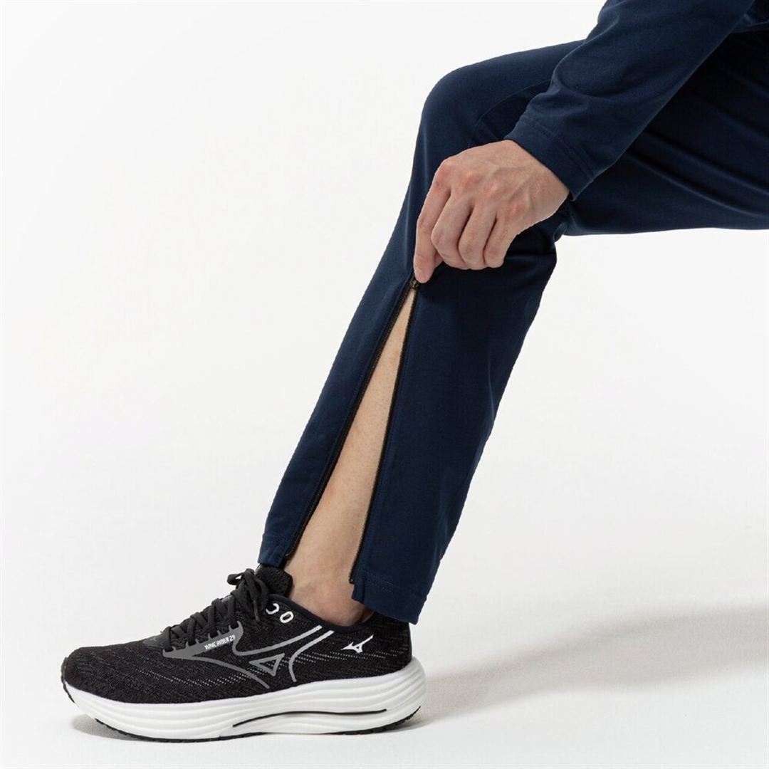 ライトストレッチニットパンツ ドレスネイビー×ブラック XS