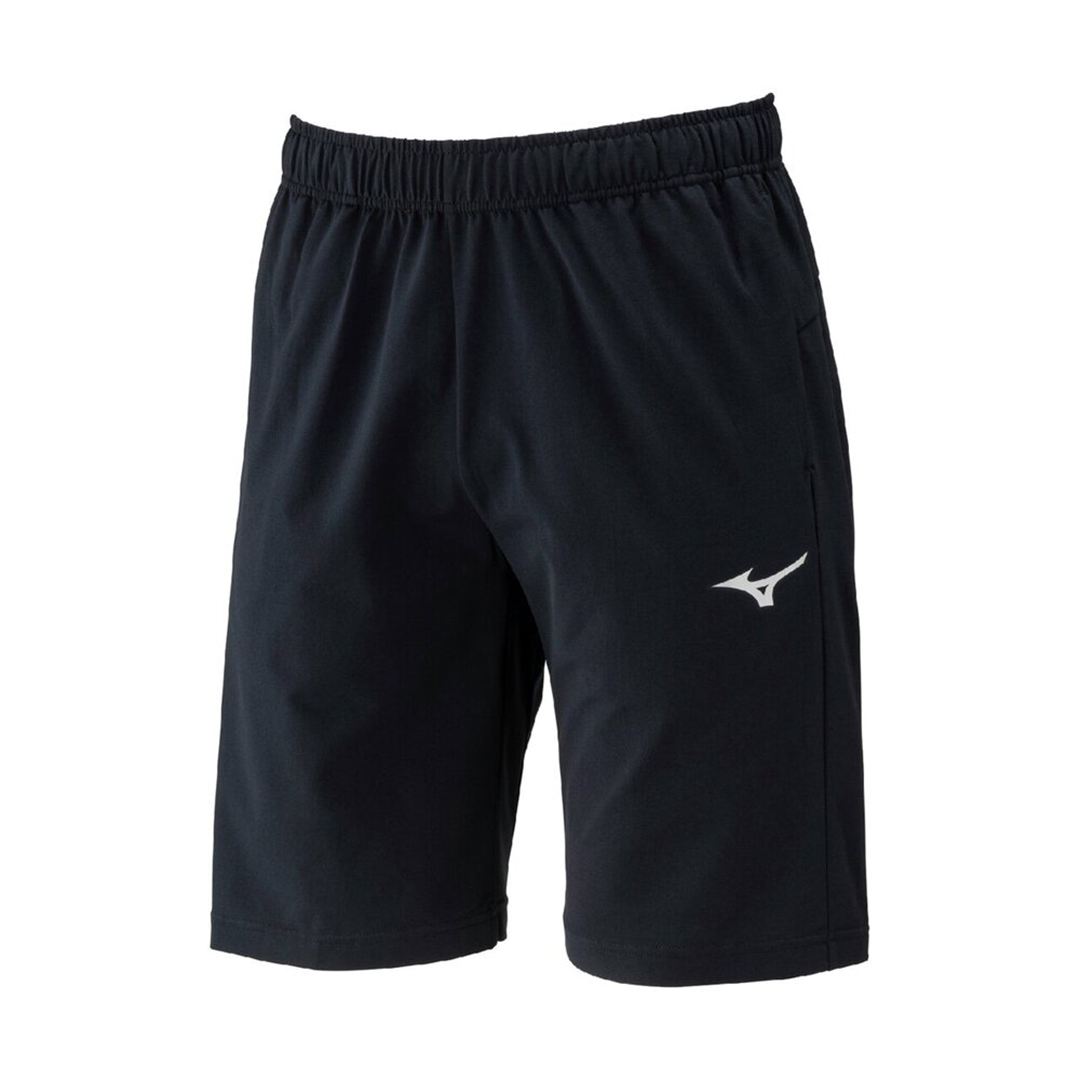 ライトストレッチニットハーフパンツ ブラック×ブラック 150