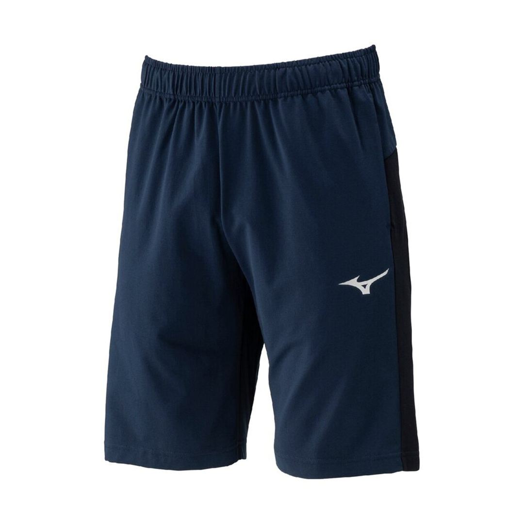 ライトストレッチニットハーフパンツ ドレスネイビー×ブラック XS