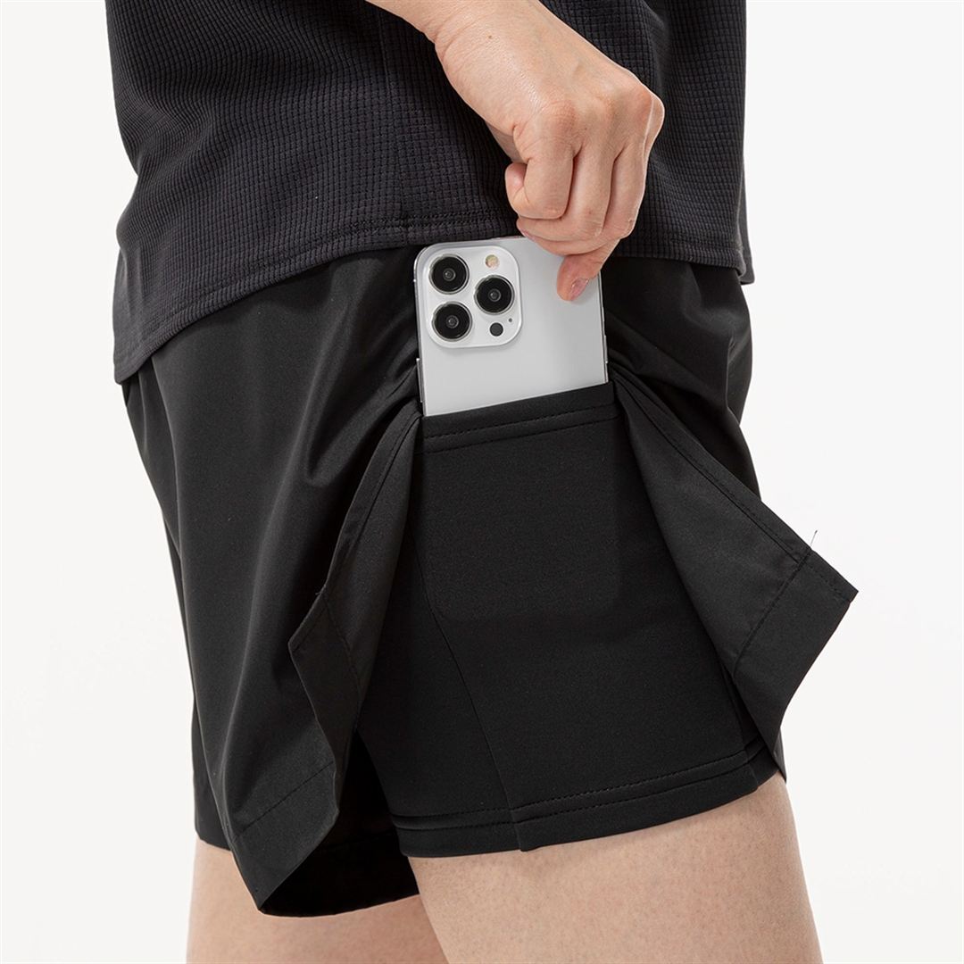 ハイブリッドショートパンツ ブラック XL