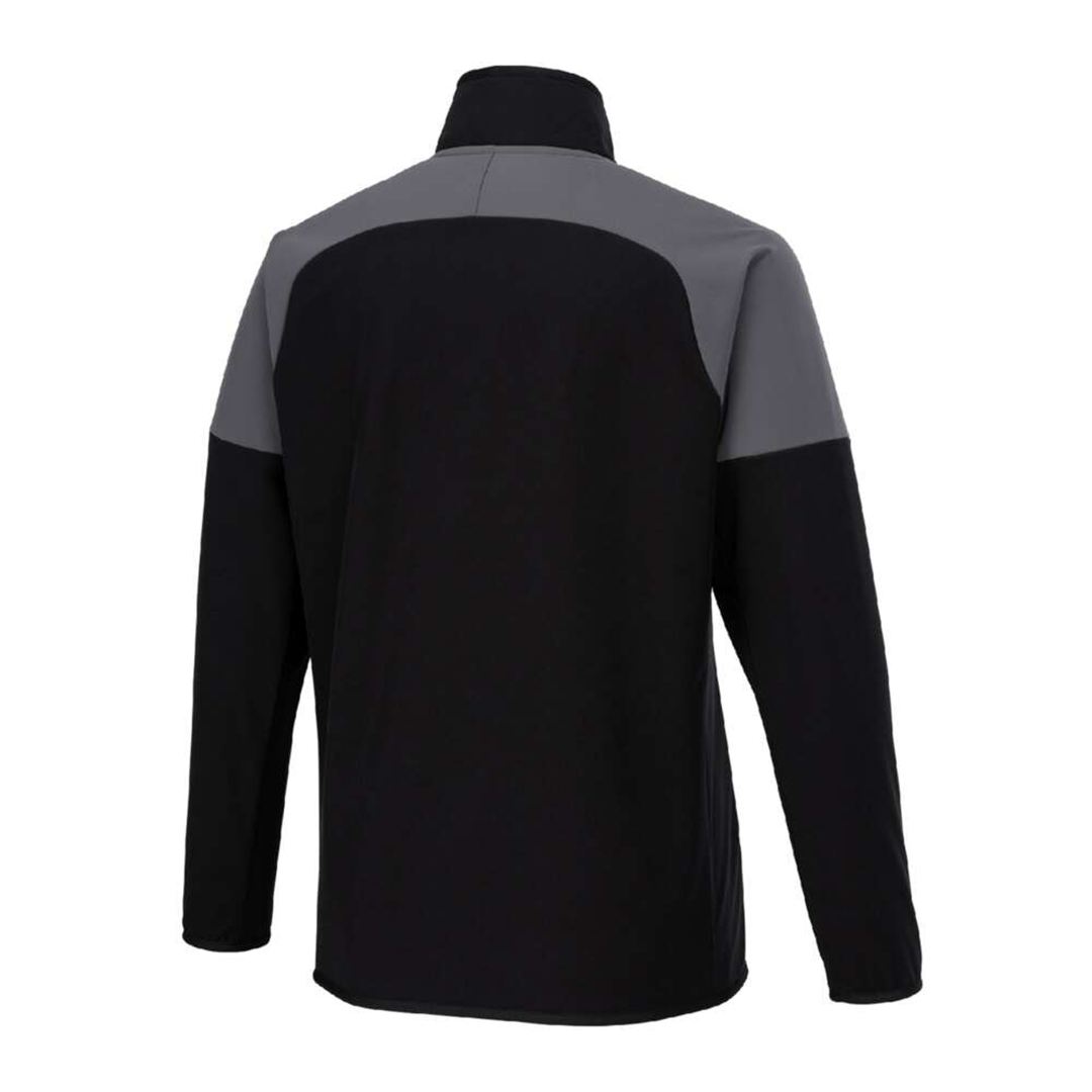 【ストレッチ／防風】テックシールドジャケット ブラック×チャコールグレー XS