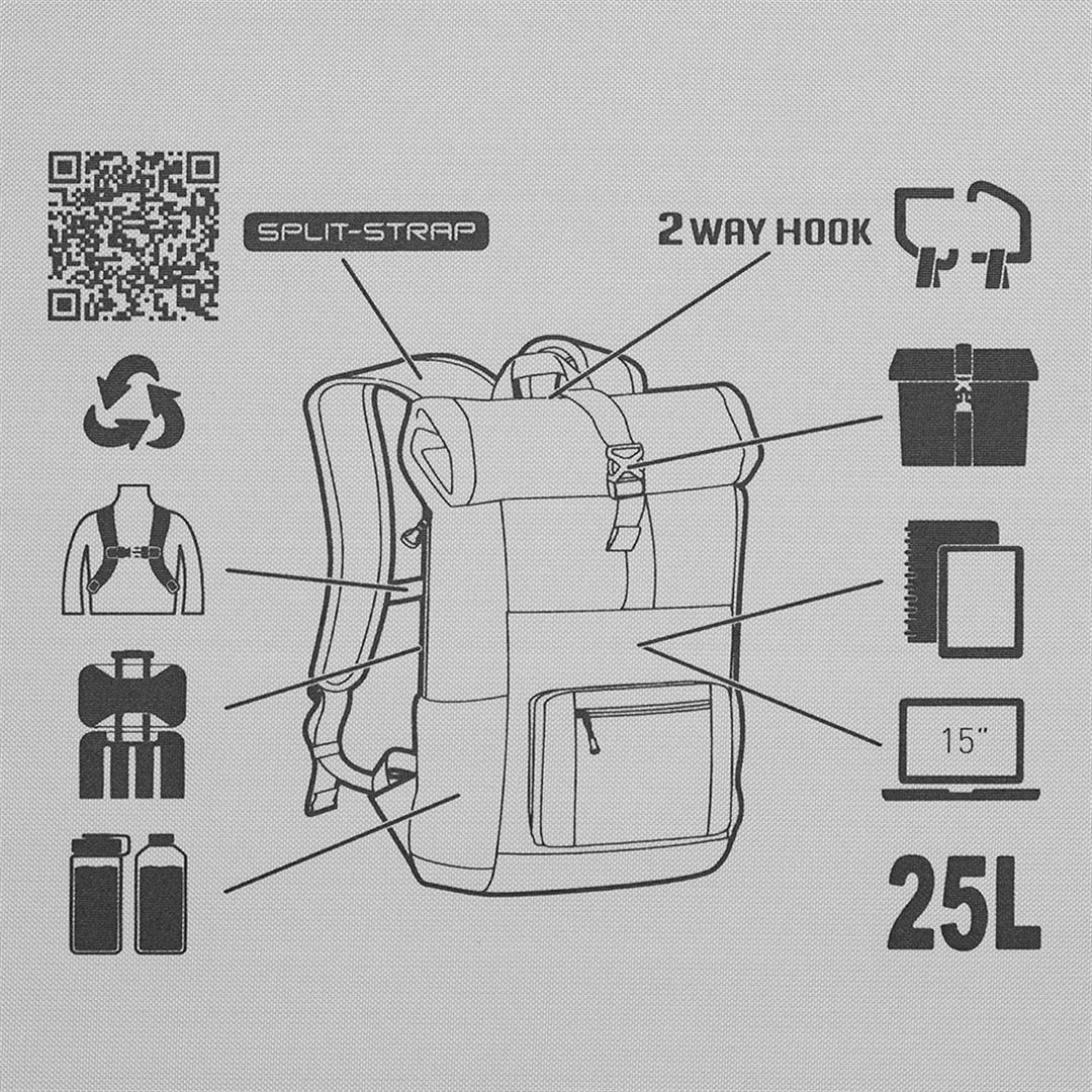 バックパック WP(25L) ブラック